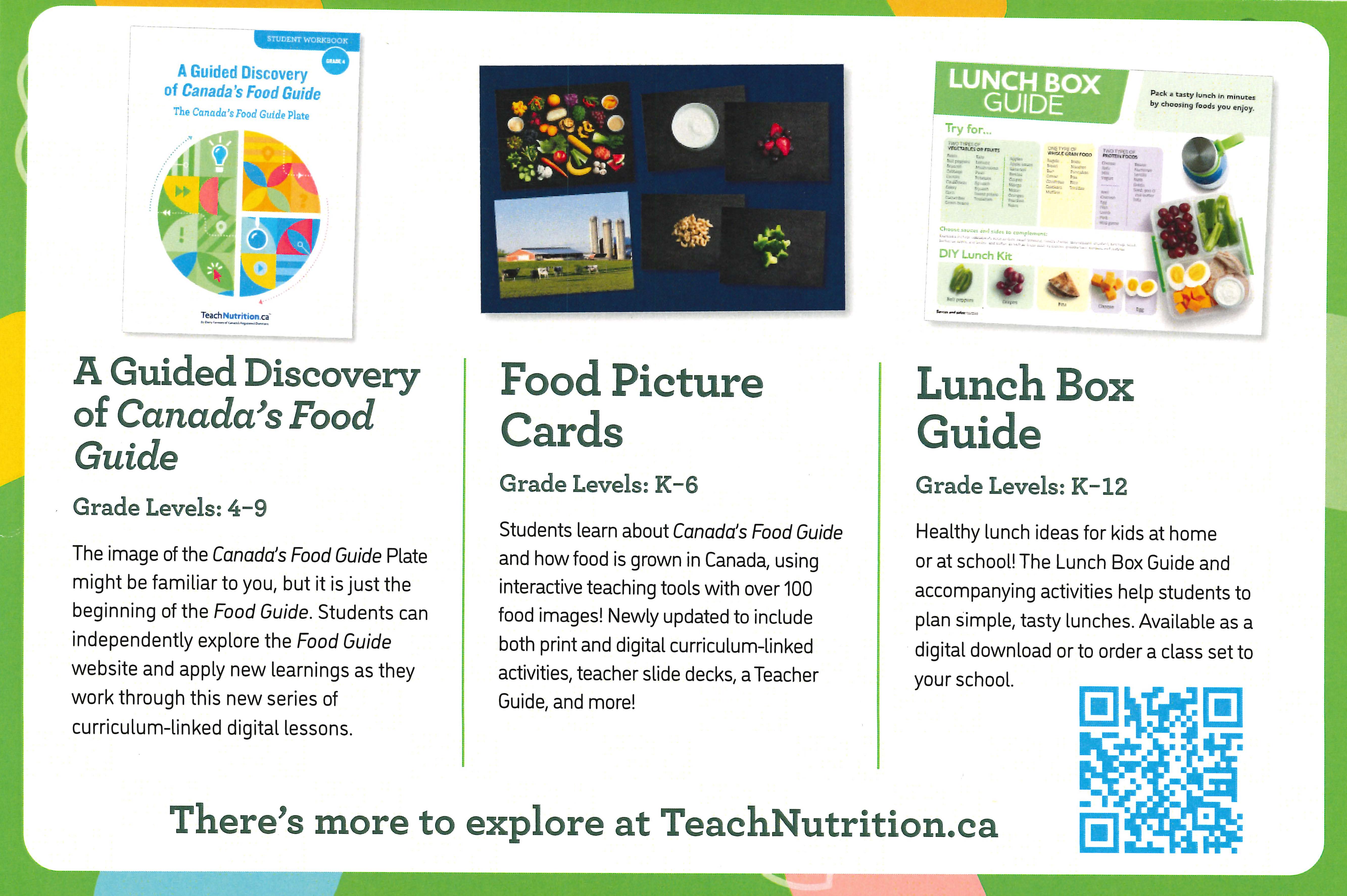 Explore TeachNutrition.ca